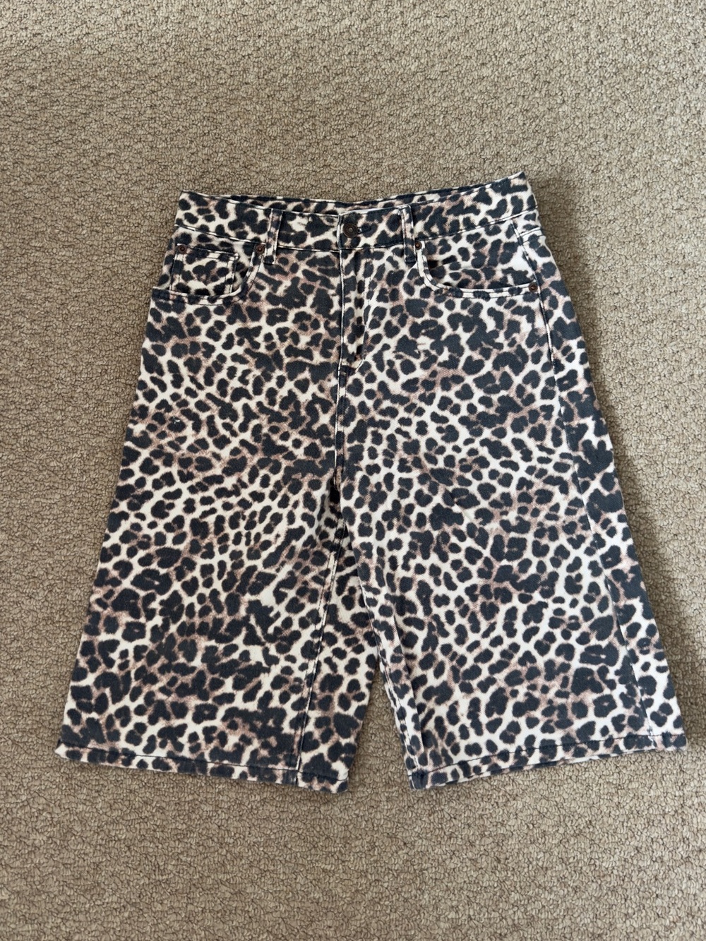 Pimkie Leopard Denim Jorts